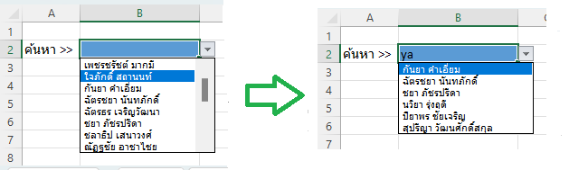 การทำตัวเลือก drop down แบบค้นหาได้